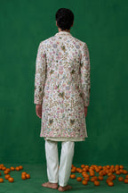 MOHSIN KHAN IN PHOOLPANKH IVORY INDOWESTERN SET